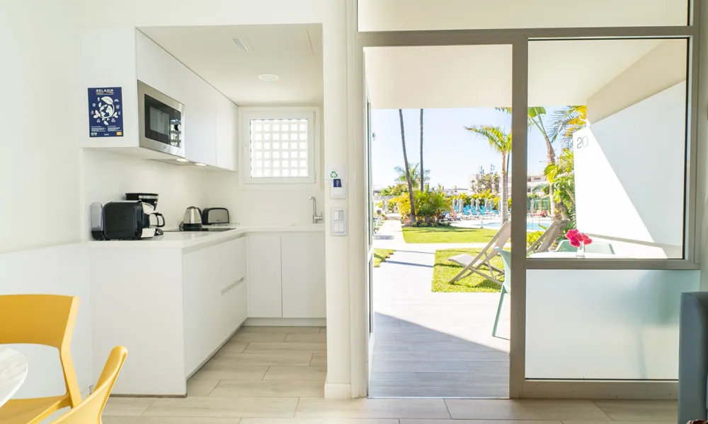 apartamento relaxia los girasoles vista jardin